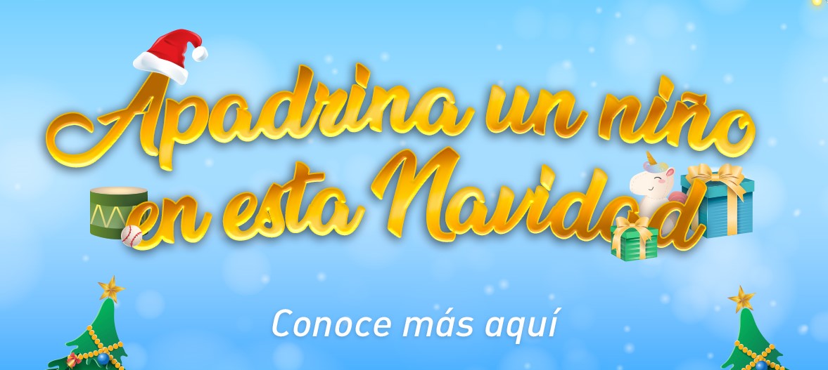 Apadrina un niño en esta Navidad