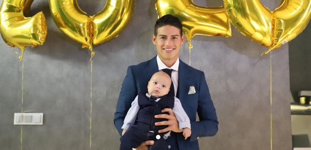 Samuel enamora a los seguidores de James Rodríguez con su tierna sonrisa