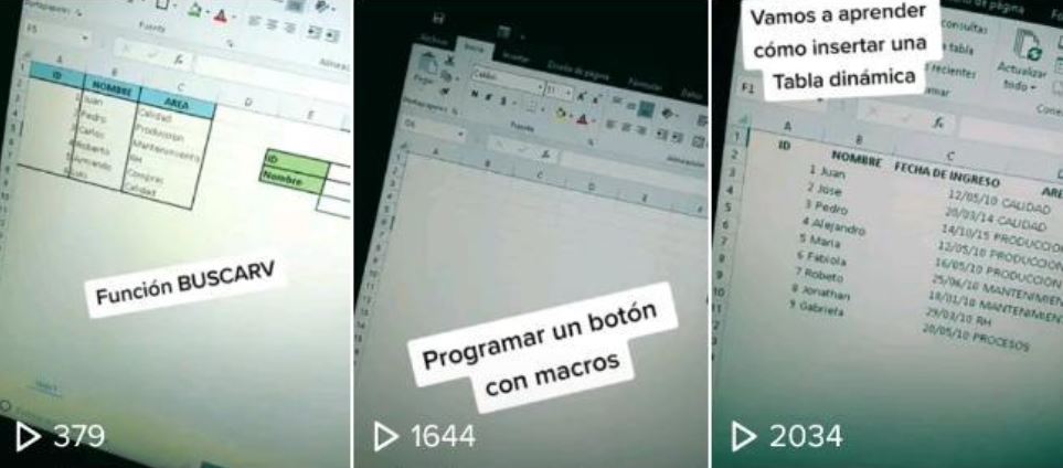 Usuario de Tiki Tok enseña a sus seguidores a usar Excel