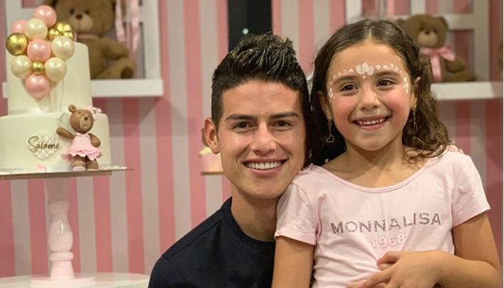 Así celebró James Rodríguez el cumpleaños de Salomé