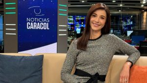 Alejandra Giraldo no se aguantó y lloró en pleno set de Noticias Caracol