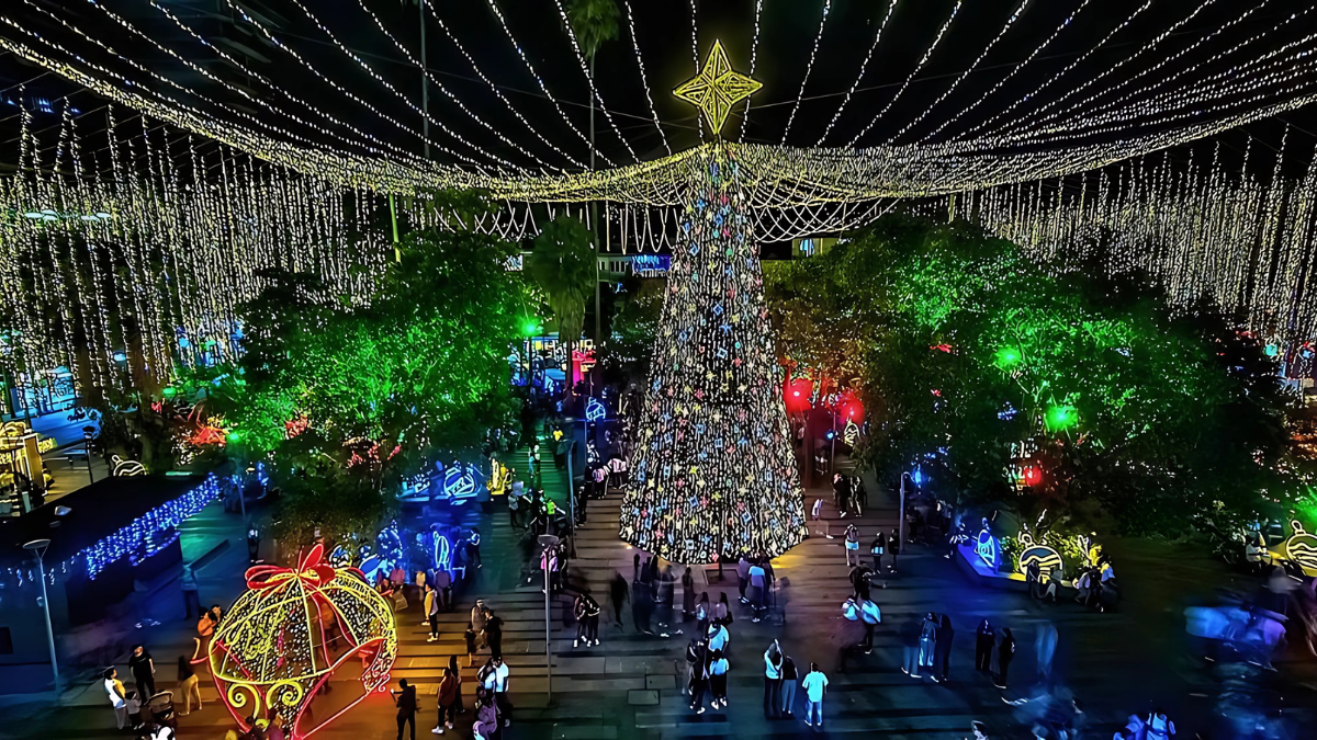 Alumbrado navideño de Envigado 2024.