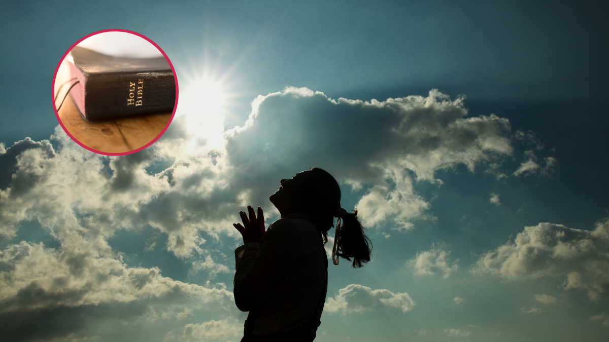 Mujer orando y Biblia (Getty Images)