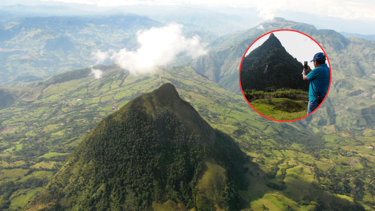 La pirámide natural más grande del mundo está en Antioquia (Fotos vía COLPRENSA).